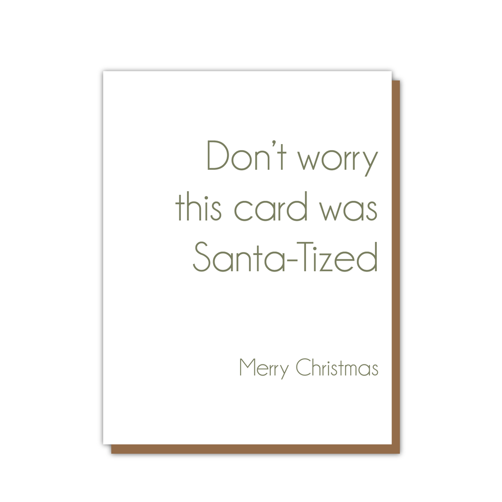 Santa-Tized Christmas Card