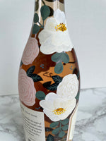 Custom Hand Painted Champagne Bottle - J&J