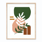 Modern Bohemian Botanical Abstract Wall Art Print