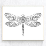 Aztec Dragonfly - Art Print