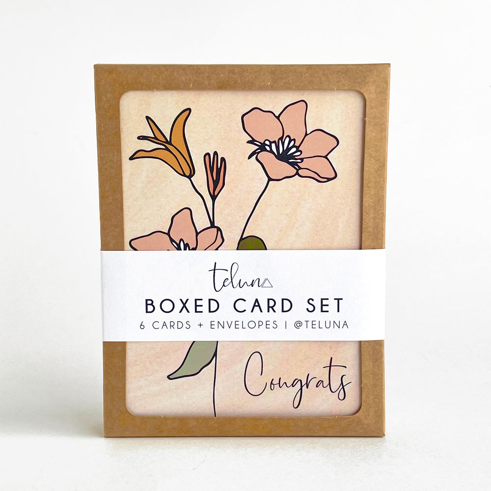 Congrats Blossoms Boxed Card Set