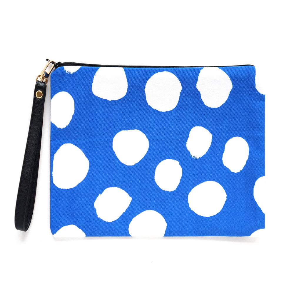 Blue Dots Clutch