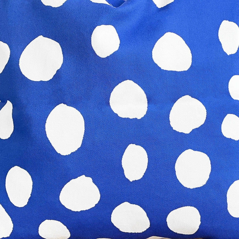 Blue dots fabric by the yard