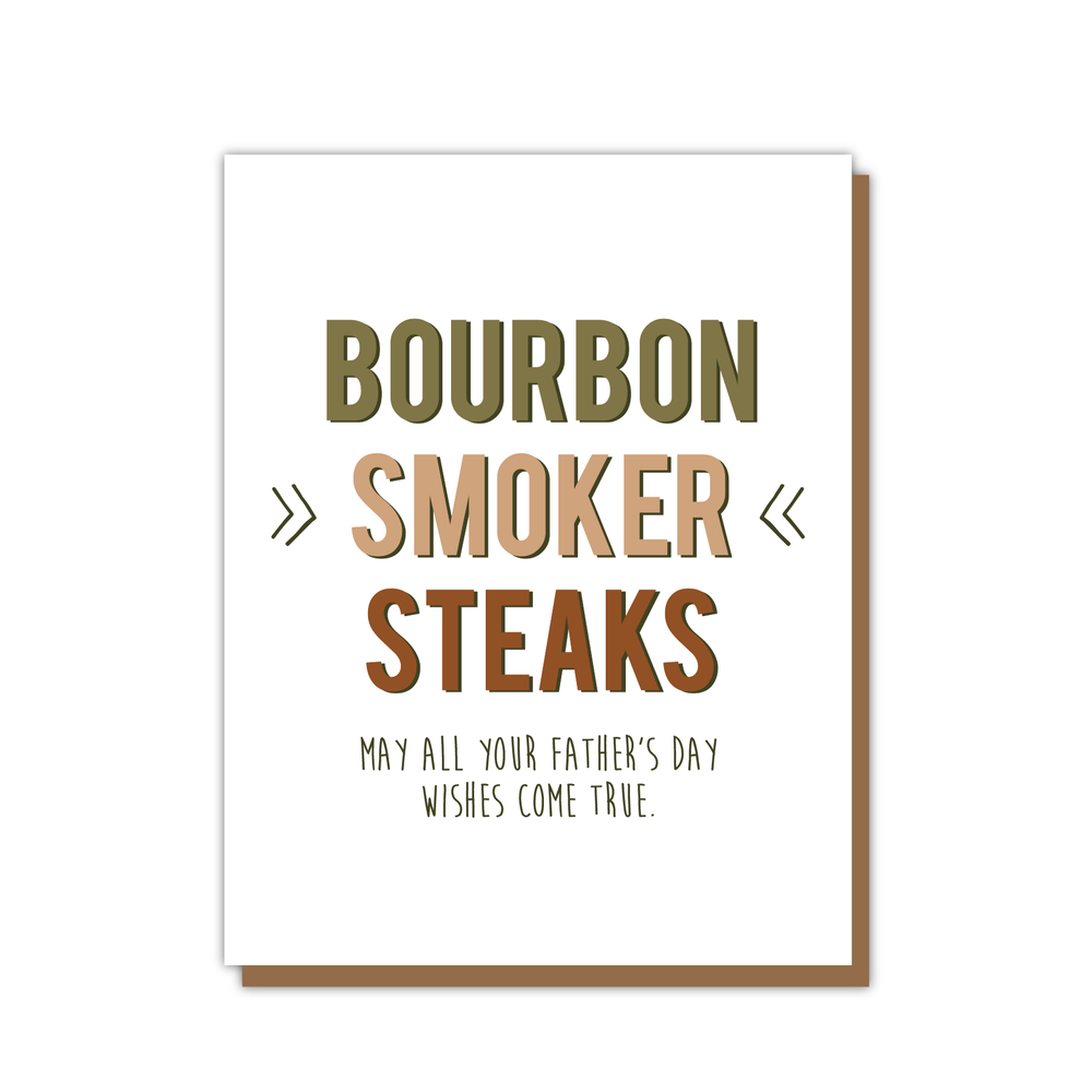 Bourbon Smoker Father's Day Card