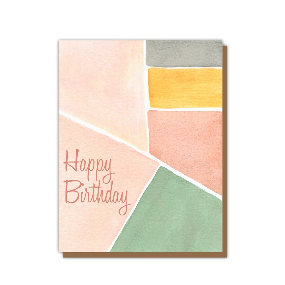 Watercolor Happy Birthday Card