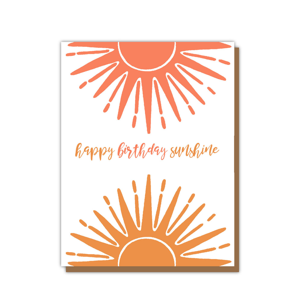 Happy Birthday Sunshine Card