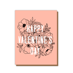 Floral Valentine's Day card