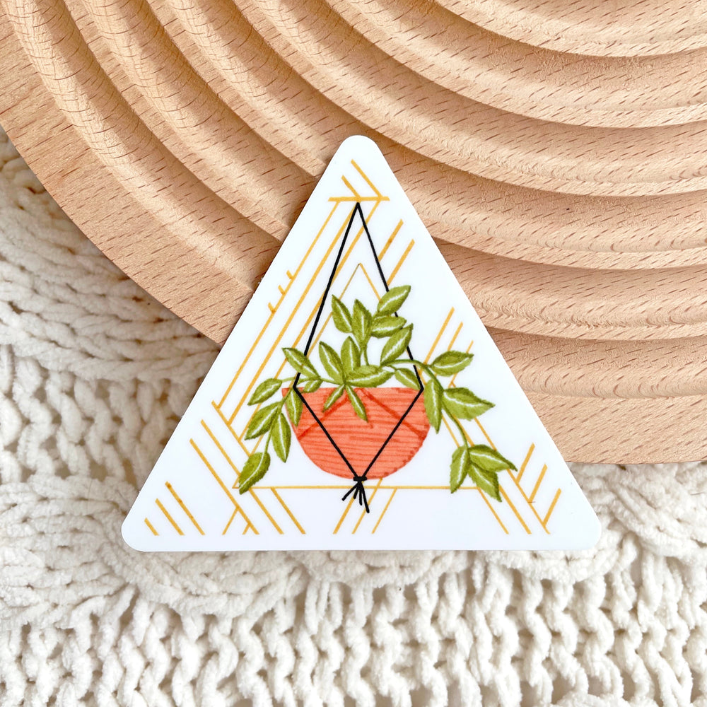 hanging plant stickers Hanging Plant Sticker 3x2.6 in
