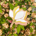 let it grow blossom and flow floral sticker Teluna