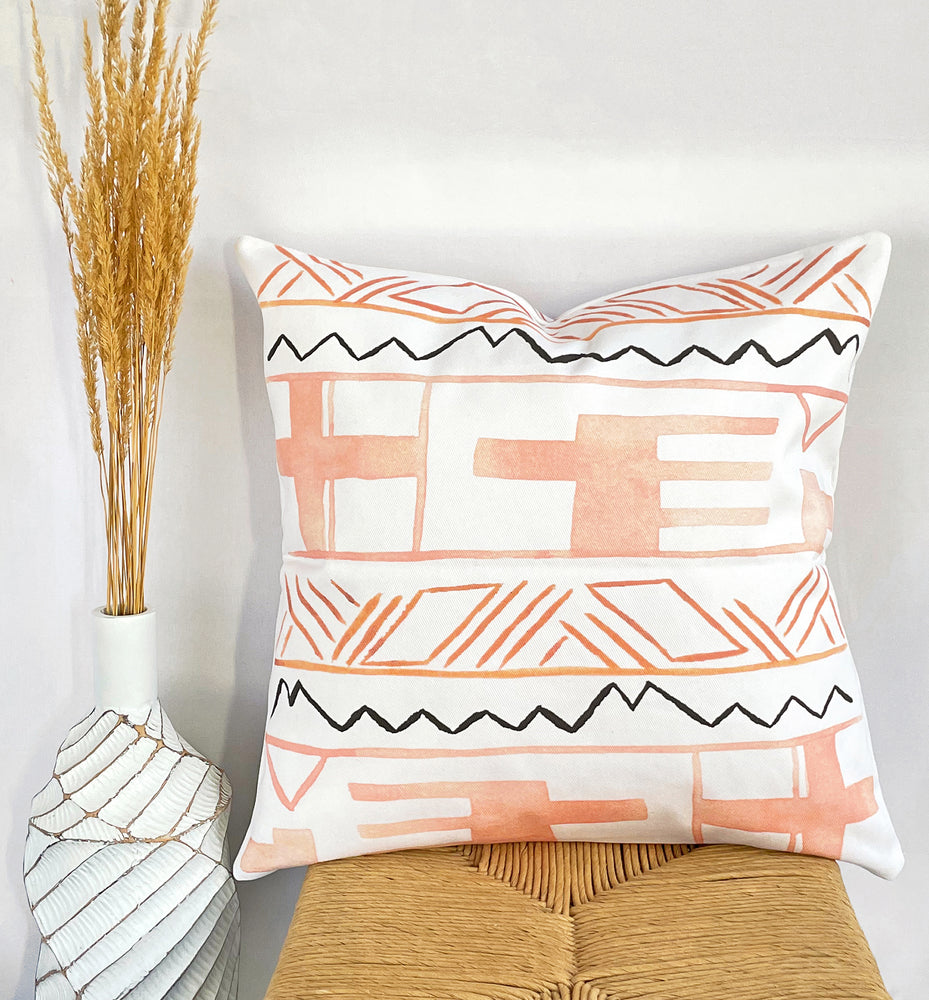 Watercolor Pattern Throw Pillow Cover Washable Modern Bohemian Decor