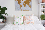 Modern Bohemian Pillow Neutral Botanical Home Decor