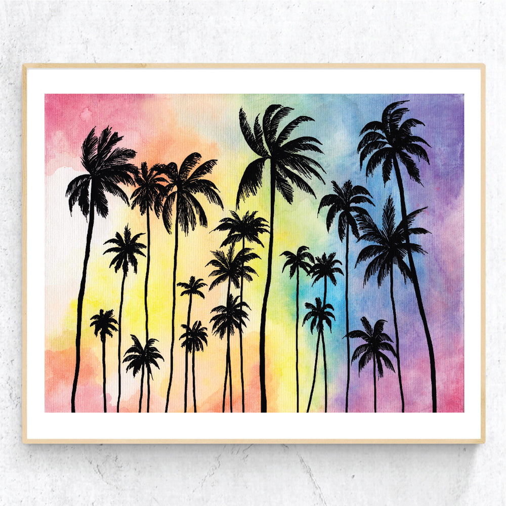 Palms Sunset - Print