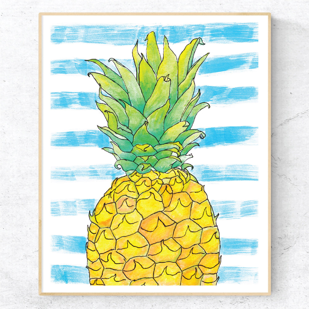 Pineapple Stripes - Print