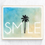 Smile Palm - Beach wall art print