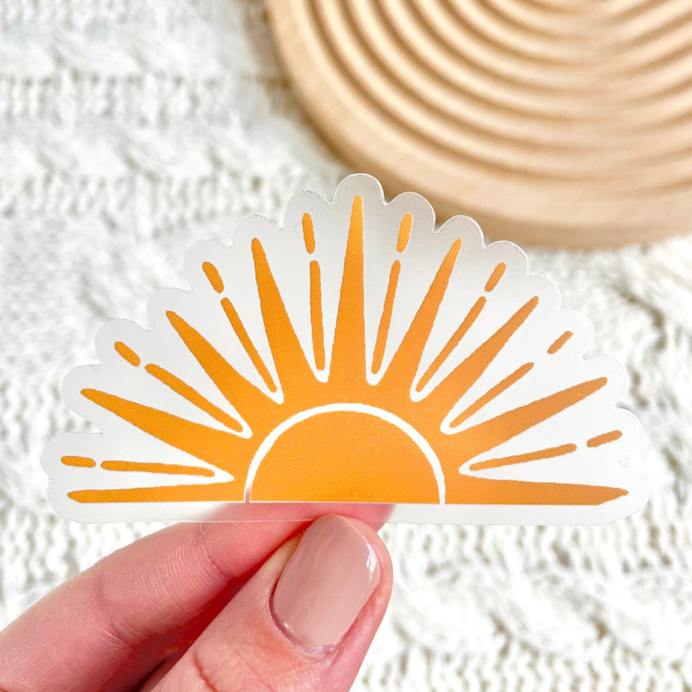 Sunset Sticker 3x1.7 in.