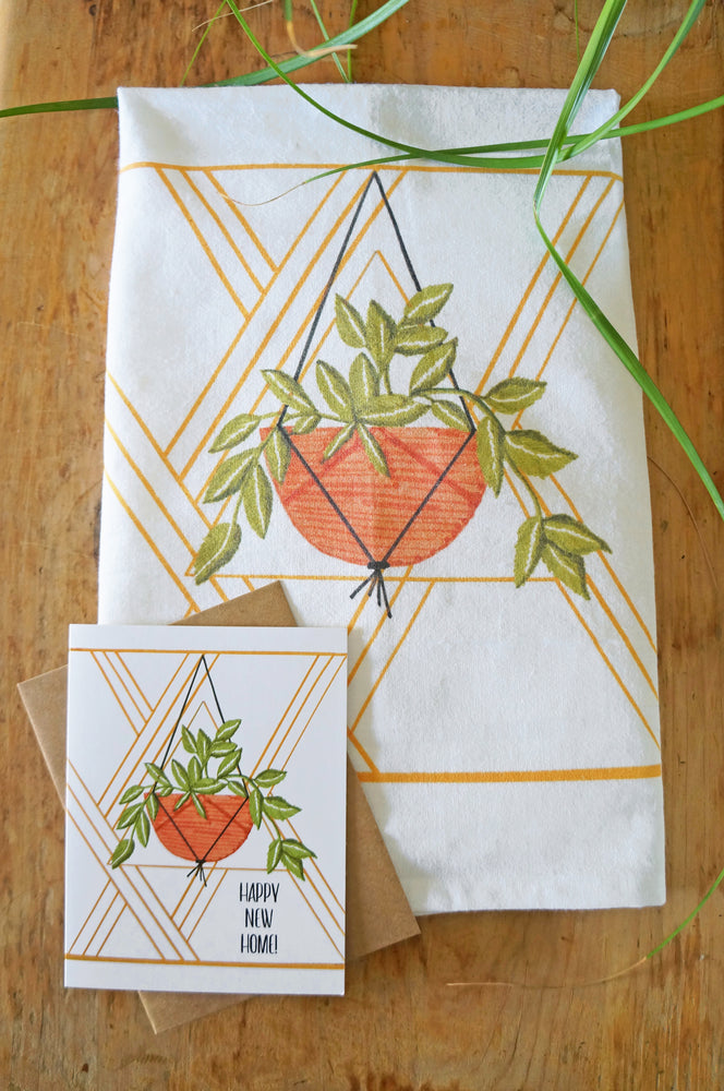 Hanging Plant Tea Towel