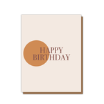 Orange Dot Birthday Card